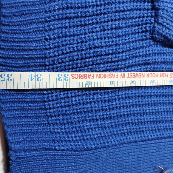 Women's 4x Royal Blue Cardigan with pockets - Picture 3 of 9